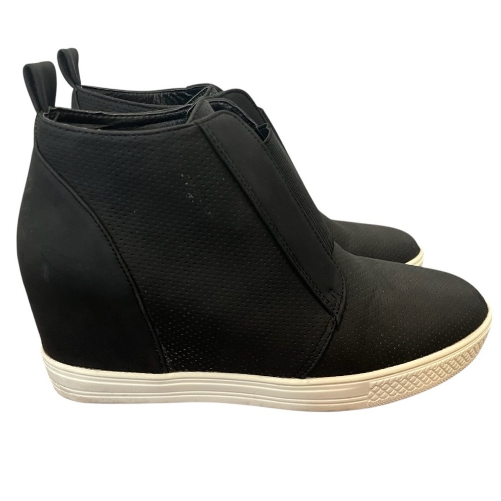 Catherine Malandrino Black Wedge Sneakers Size 9